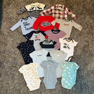 3mo Baby Onesie and Shirt Bundle of 15